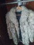 Кожено палто от сребърна лисица , снимка 1 - Палта, манта - 41641016