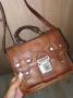 Стара Кожена Дамска Чанта, снимка 13