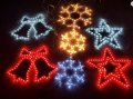 LED Червена Звезда Промо 10бр + 1 подарък Украса Коледа, къщи, общини, заведения, снимка 3