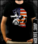 Тениска с щампа AMERICAN SKULL, снимка 1 - Тениски - 36130214