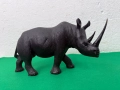 Африканска дървена фигура на носорог №7684 , снимка 1