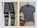 Дънки и блуза Размер S, снимка 1 - Дънки - 41003512
