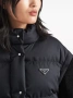 PRADA crop re nylon puffer jacket - страхотно дамско яке S КАТО НОВО, снимка 1