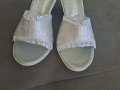 Дамски чехли сребристи №38 нови, снимка 4