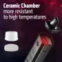 Steam Device Преносим вапорайзер за сухи билки OLED дисплей Изпарител за билки IOUQ керамичен, снимка 2