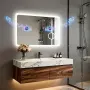 LUVODI LED огледало 80x60 см със светлина, Bluetooth и анти-мъгла, снимка 2