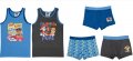 Комплект от 2бр потничета + 3бр боксерки с Paw Patrol на Nickelodeon в синьо/тъмно сив цвят, снимка 1 - Детско бельо и бански  - 40076476