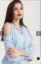 Домска блуза с отворени рамене, снимка 2