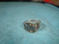 СТАР СКЪПОЦЕНЕН СРЕБЪРЕН АРТ НУВО ПРЪСТЕН СРЕБРО СРЕБРО 925 СТАРА ЮВЕЛИРНА ИЗРАБОТКА 25938, снимка 7