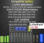 Маркови Адаптери за Презареждане на Батерии 18650 Liitokala™ Lii-402 Lii-S4 Lii-500 Lii-S6 Lii-S8