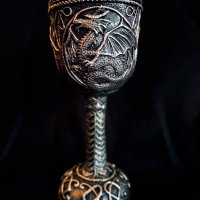 Чаши и халби в метъл / готик стил с черепи, дракони или вълци, снимка 8 - Чаши - 44313796