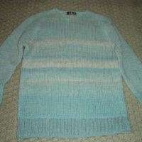 светло син пуловер, снимка 3 - Блузи с дълъг ръкав и пуловери - 36333844