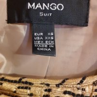 Златно сако на Манго, снимка 4 - Сака - 39252416