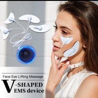 EMS Електрически масаж на лице ,Вибратор за лице за отслабване, Инструмент за красота , снимка 8 - Козметика за лице - 44551331