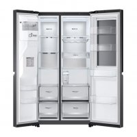 Хладилник Side by Side LG GSXV91MCAF, 635 л, Total No Frost, Диспенсър за вода, Instaview, Поставка , снимка 2 - Хладилници - 40095609