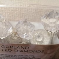Гирлянд с LED - диаманди., снимка 3 - Лед осветление - 41567454