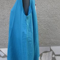 7XL Нова синя блуза Sheego  голи рамене, снимка 4 - Блузи с дълъг ръкав и пуловери - 38710588