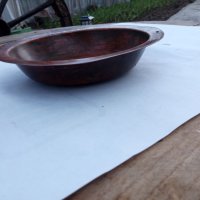 Медна чиния -сахан, снимка 3 - Антикварни и старинни предмети - 39554982