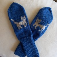 Ръчно плетени детски чорапи от 100% вълна мерино , ходило 16 см, снимка 1 - Чорапи - 41675980
