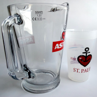 Бира ASTRA St. Pauli Стъклена кана Гарафа 1.5л и бонус чаша, снимка 5 - Антикварни и старинни предмети - 44741345