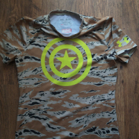 under armour captain america marvel - страхотна юношеска тениска, снимка 5 - Детски тениски и потници - 36261735