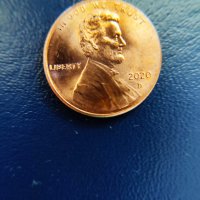 Линкълн Мемориален цент с ГРЕШКА в дизайна- Broadstrike (Неточно щанцоване), снимка 1 - Нумизматика и бонистика - 41822468