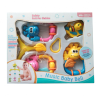 656 Музикална въртележка за бебешко креватче Жирафчета дрънкалки за бебе, снимка 5 - Музикални играчки - 36192467