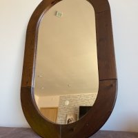 Старо дървено огледало - 100/60см, снимка 6 - Антикварни и старинни предмети - 35871611