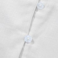 Дамска блуза в бяло с дълги ръкави с пискюли, от вискоза и лен, снимка 9 - Блузи с дълъг ръкав и пуловери - 44382552