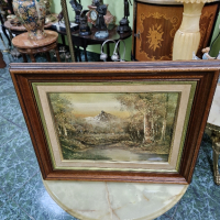 Много красива антикварна френска картина емайл , снимка 4 - Антикварни и старинни предмети - 44838274