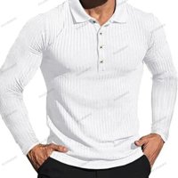 Нова мъжка блуза с висока еластична вертикална лента с дълъг ръкав, 8цвята - 023, снимка 8 - Блузи - 39800252