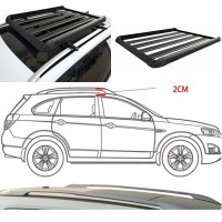 Багажник за кола, за покрив, 127 х 96 см, черен, снимка 3 - Аксесоари и консумативи - 44397473
