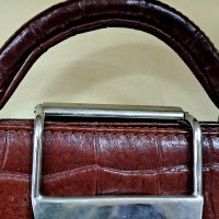 Винтидж чанта от естествена кожа  Nina Ricci, снимка 5 - Чанти - 40336148