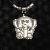 Дамско Колие „Слонът на желанията“, снимка 1 - Колиета, медальони, синджири - 35894535