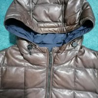 Мъжко Зимно кожено яке Massimo Dutti 8, снимка 2 - Якета - 34398523