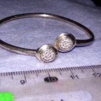 PANDORA ИЗЯЩНА СКЪПОЦЕННА ОТВАРЯЩА се СРЕБЪРНА ГРИВНА СРЕБРО S925 сЮВЕЛИРНО ФАСЕТИРАНИ ЦИРКОНИ 38747, снимка 12 - Гривни - 41741079