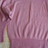  ръчно плетена дамска блуза финна вълна, снимка 5 - Блузи с дълъг ръкав и пуловери - 12905004