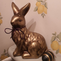  Порцеланови Великденски зайци, ръчно рисувани., снимка 8 - Статуетки - 36359420