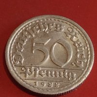 Две монети 50 пфенинг 1922г. Германия / 10 пфенинг 1918г. Германия за КОЛЕКЦИОНЕРИ 36623, снимка 3 - Нумизматика и бонистика - 44349387