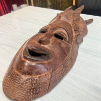 Голяма африканска маска. №4187, снимка 3 - Антикварни и старинни предмети - 41305112