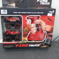 Изстрелващ комплект с пожарникарски автомобили, в кутия - 7796, снимка 2 - Коли, камиони, мотори, писти - 41851414