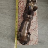 стара статуетка-куче, снимка 2 - Антикварни и старинни предмети - 41415317