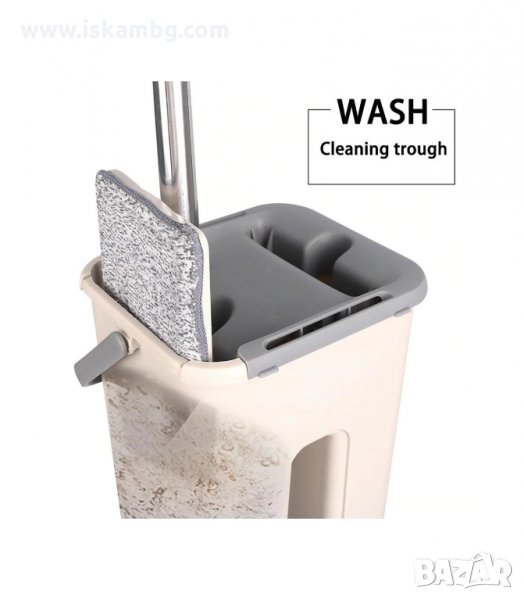 КОМПЛЕКТ МОП С КОФА С 2 ОТДЕЛЕНИЯ ЗА ИЗМИВАНЕ И ОТЦЕЖДАНЕ - код  2523, снимка 1