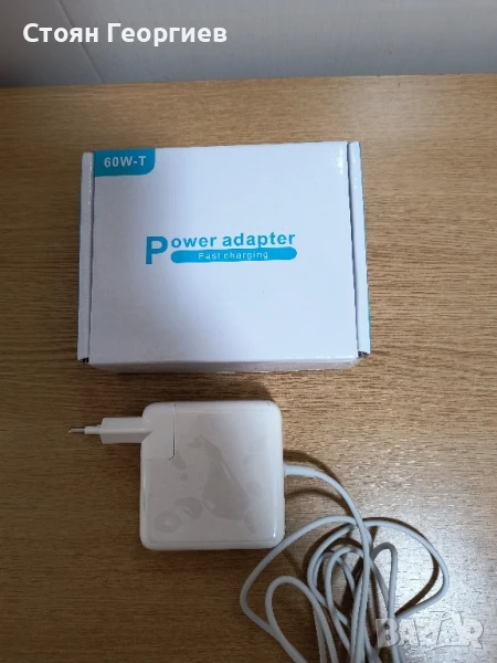 Зарядно за Mac Book Pro - 60W T-образен магнитен адаптер за зарядно, съвместим с Mac Book, снимка 1