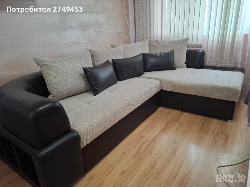 ъглов диван -разтегателен , снимка 1