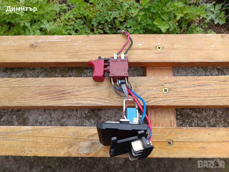 Прекъсвач за акумуларен винтоверт, 1607233443, Bosch GSR 14.4 V-LI, снимка 1