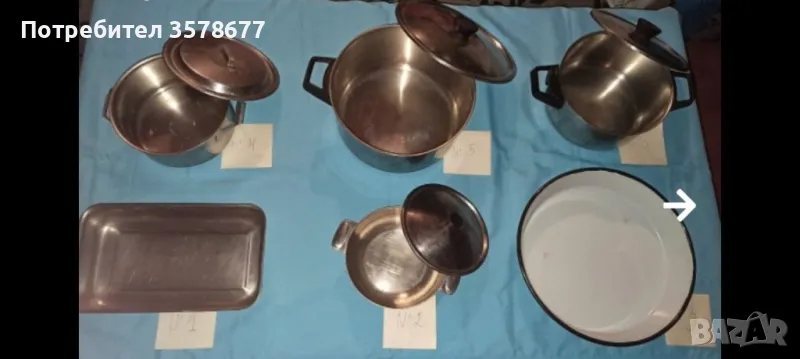 ХРОМНИКЕЛОВИ СЪДОВЕ+ТАВА, снимка 1