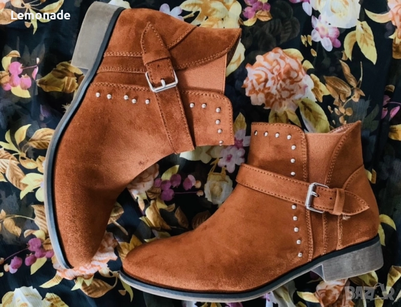 Нови дамски велурени боти 37 и 38 номер, снимка 1