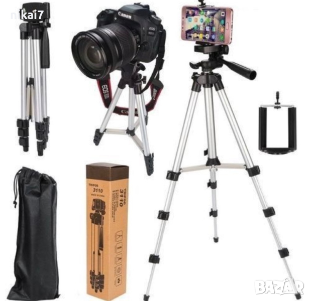 Фото статив TRIPOD TF3110 алуминиев много стабилен за фотоапарат/GSM, снимка 1
