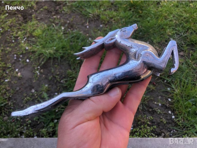 стара авто емблема /волга, еленче/ - ОРИГИНАЛ, снимка 1